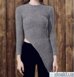 Кофты, свитера: Женский свитер с длинным рукавом