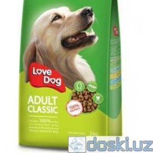 Прочие аксессуары: Love Dog Classic Корм Сухой Полнорационный для Взрослых Собак, упаковка 20кг