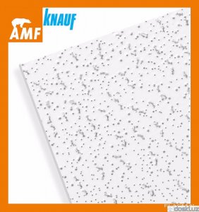 Облицовочные и отделочные материалы: AMF ECOMIN Trento — Белая матовая потолочная плита из минерального волокна