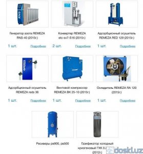 Промышленное оборудование: Распродажа  нового (невостребованного)  оборудование REMEZA